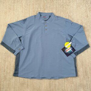 NWT RailRiders Blue Henley Adventure Shirt XL